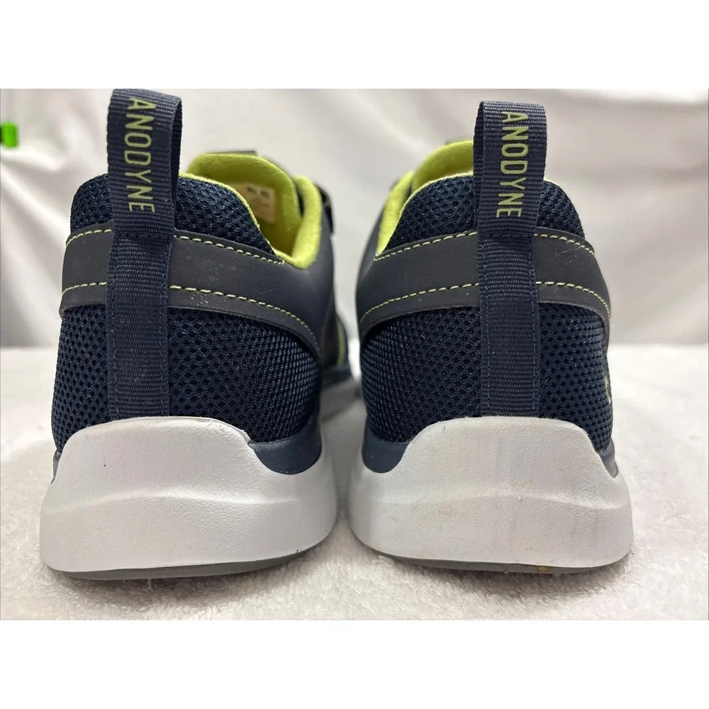 Anodyne No 46 Men Sport Jogger Orthopedic Walking Shoes Navy Lime 10.5W